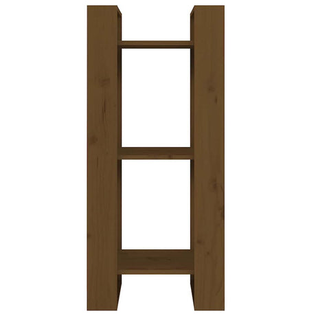 Vidaxl boekenkast kamerscherm 41x35x91 cm massief hout honingbruin