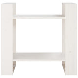 Vidaxl boekenkast kamerscherm 60x35x57 cm massief grenenhout wit