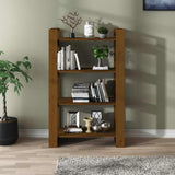 Vidaxl boekenkast kamerscherm 80x35x125 cm massief hout honingbruin
