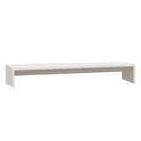 Vidaxl monitorstandaard 100x27x15 cm massief grenenhout wit