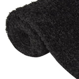 Vidaxl Teppich Shaggy High Stapel 80x150 cm Schwarz