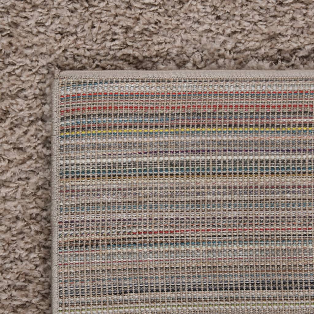 Vidaxl Teppich Shaggy High Stapel 160x230 cm Beige