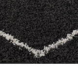 Vidaxl Teppich Shaggy High Stapel 80x150 cm Creme und Anthrazitfarbe