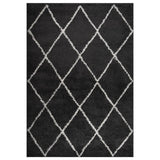Vidaxl Teppich Shaggy High Stape 160x230 cm Crèmen Anthrazitfarbe