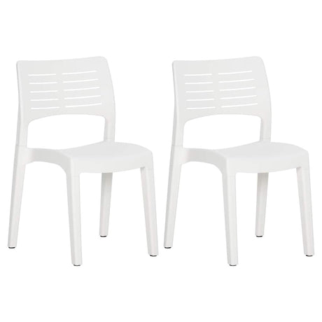 Vidaxl tuinstoelen 2 st polypropeen wit