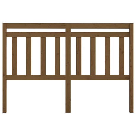 Vidaxl hoofdbord 166x4x100 cm massief grenenhout honingbruin