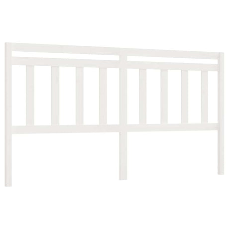 Vidaxl hoofdbord 186x4x100 cm massief grenenhout wit
