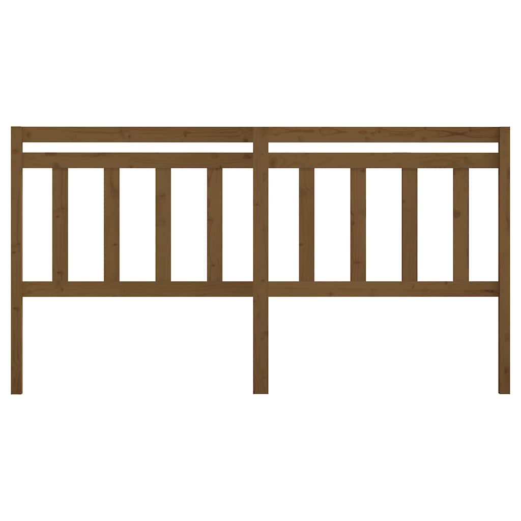 Vidaxl hoofdbord 186x4x100 cm massief grenenhout honingbruin