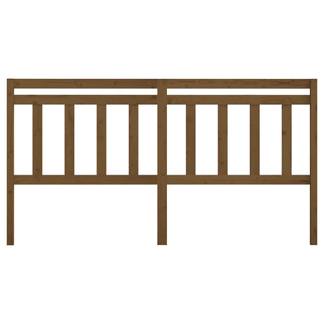 Vidaxl hoofdbord 186x4x100 cm massief grenenhout honingbruin