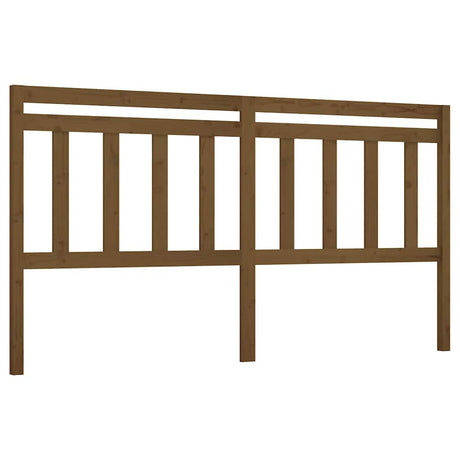 Vidaxl hoofdbord 206x4x100 cm massief grenenhout honingbruin