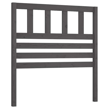 Vidaxl hoofdbord 81x4x100 cm massief grenenhout grijs