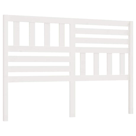Vidaxl hoofdbord 126x4x100 cm massief grenenhout wit