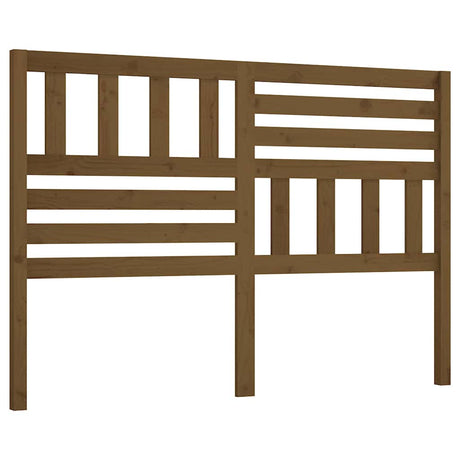 Vidaxl hoofdbord 141x4x100 cm massief grenenhout honingbruin