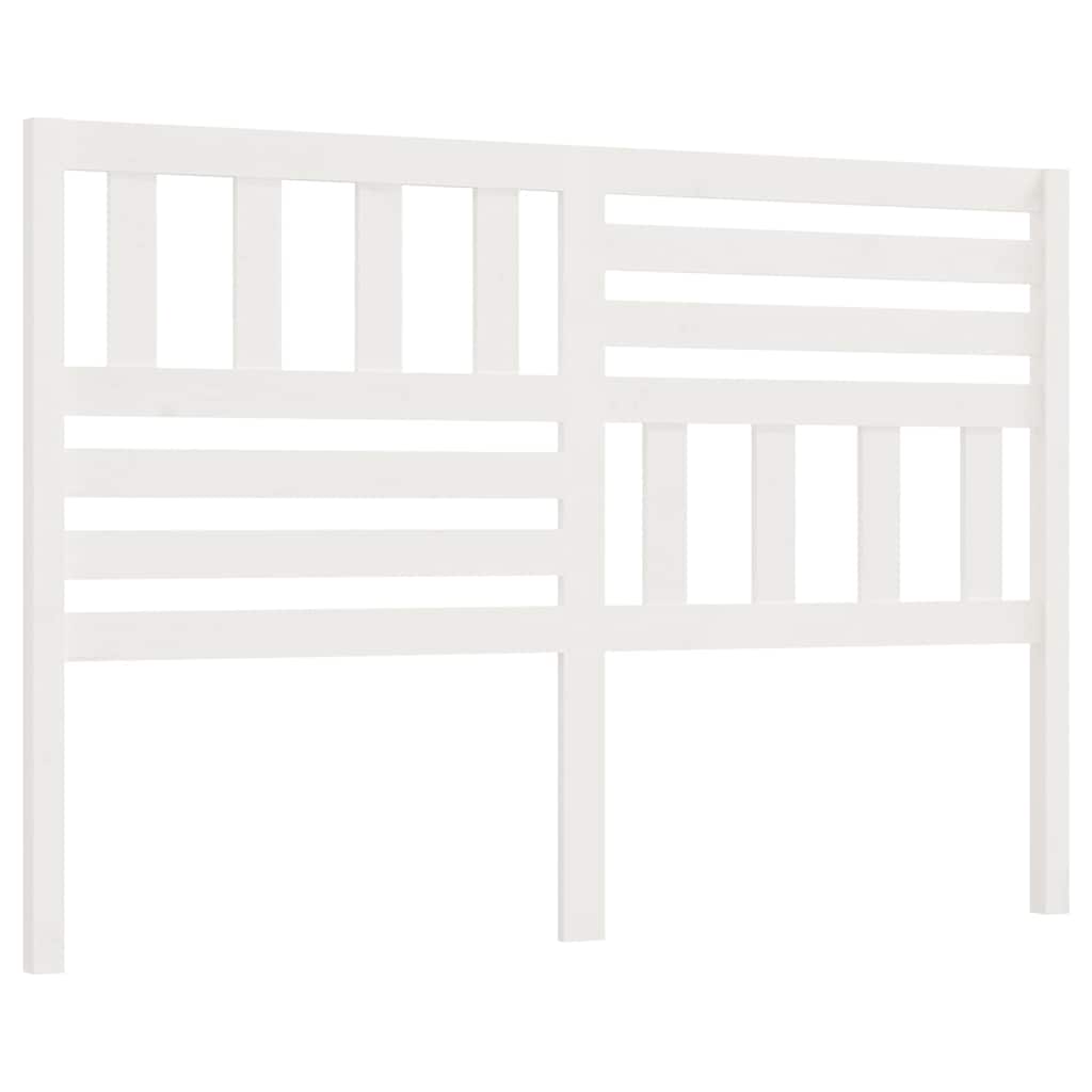 Vidaxl hoofdbord 156x4x100 cm massief grenenhout wit