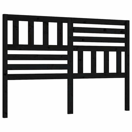 Vidaxl hoofdbord 166x4x100 cm massief grenenhout zwart
