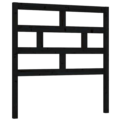 Vidaxl hoofdbord 96x4x100 cm massief grenenhout zwart