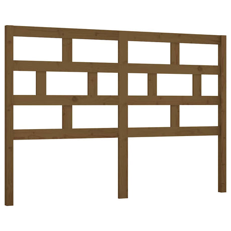 Vidaxl hoofdbord 141x4x100 cm massief grenenhout honingbruin