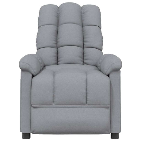 Vidaxl massagestoel stof lichtgrijs