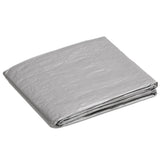 VIDAXL -Gerät Segel 90 g m² 2x3 M HDPE Grau