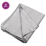 VIDAXL -Gerät 90 g m² 6x10 m HDPE Grau