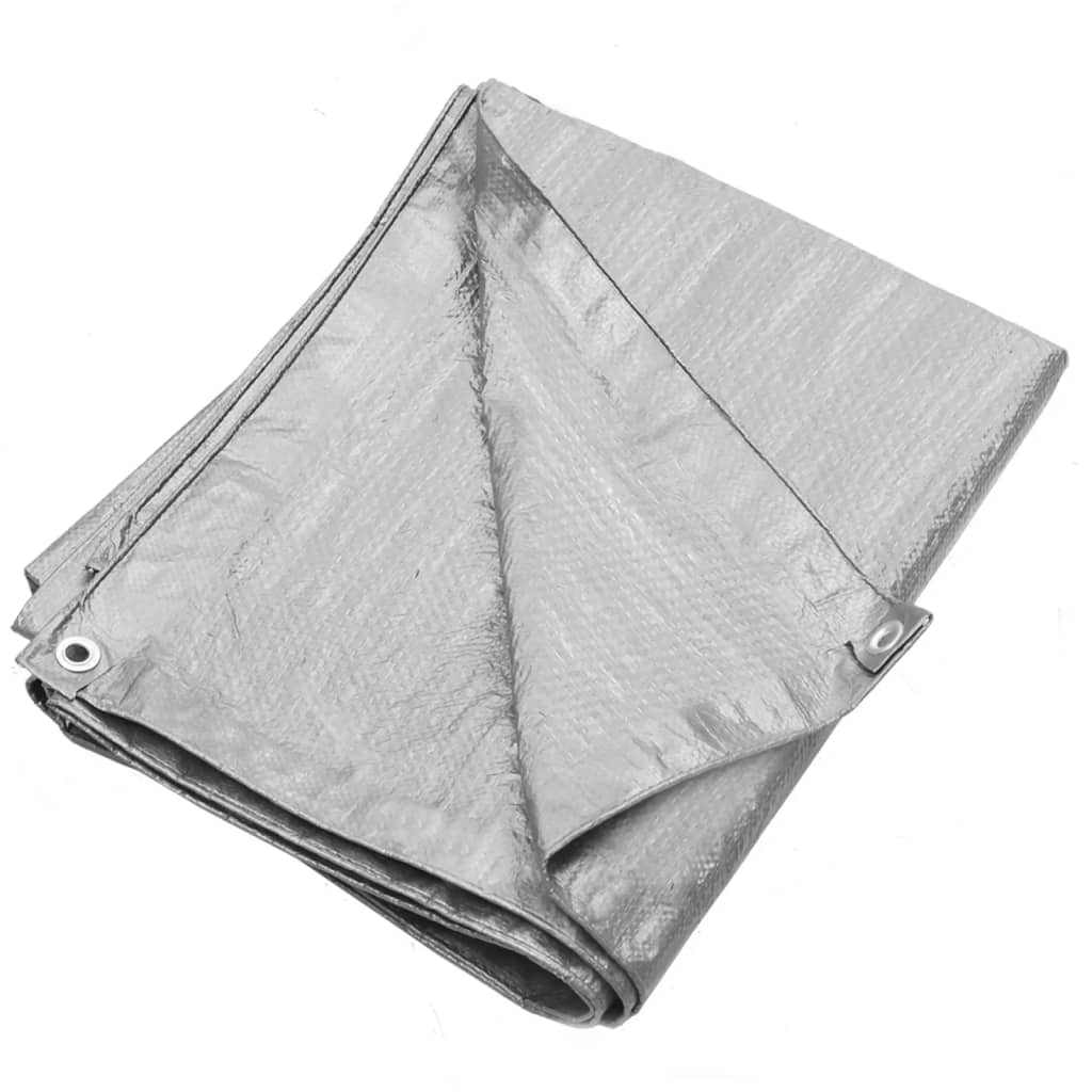VIDAXL -Gerät 90 g m² 8x10 m HDPE Grau