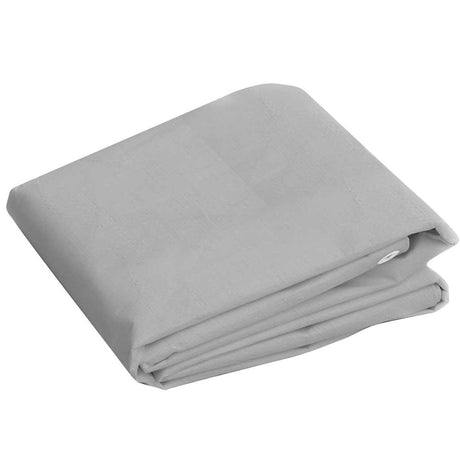 VIDAXL -Gerät Segel 260 g m² 6x8 m HDPE Grau