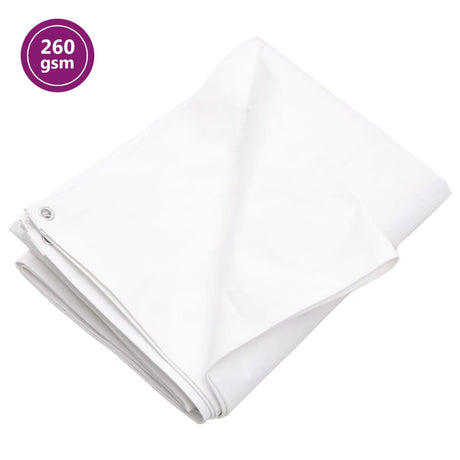 Vidaxl -Gerät Segel 260 g m² 4x5 M HDPE Weiß