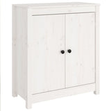 Vidaxl dressoir 70x35x80 cm massief grenenhout wit