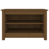 Vidaxl Schuhschrank 70x38x45,5 cm Festkiefer Honigbraun