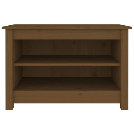 Vidaxl Schuhschrank 70x38x45,5 cm Festkiefer Honigbraun