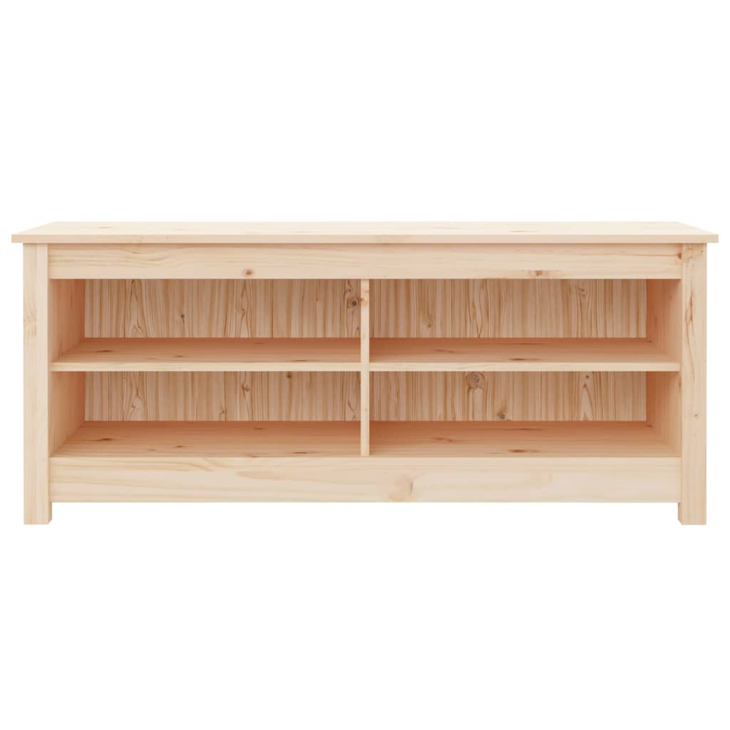 Vidaxx Schuhbank 110x38x45,5 cm massives Kiefernholz