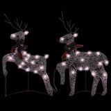 Vidaxl Weihnachten Tiere 2 St 40 LEDs Gold gefärbt