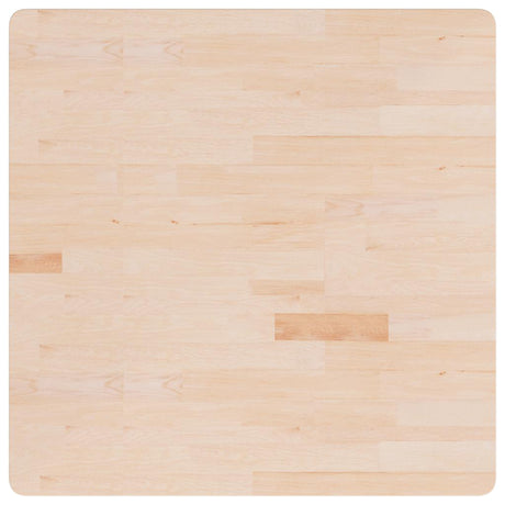 Vidaxl tafelblad vierkant 90x90x2,5 cm onbehandeld massief eikenhout