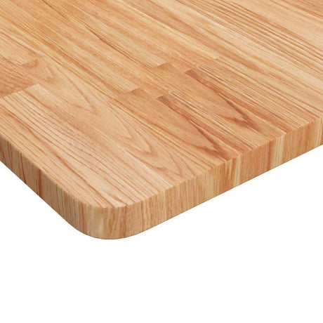 Vidaxl tafelblad vierkant 90x90x2,5 cm massief eiken lichtbruin