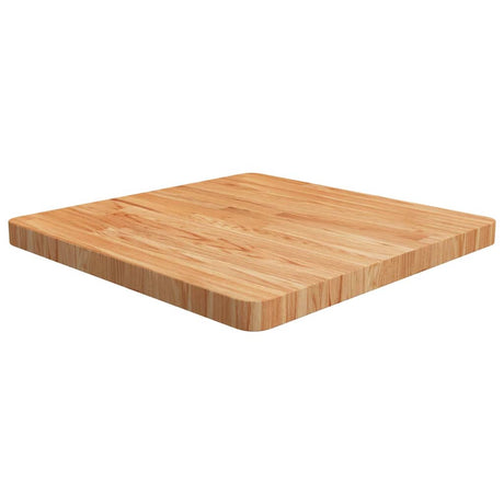 Vidaxl tafelblad vierkant 60x60x4cm massief eikenhout lichtbruin