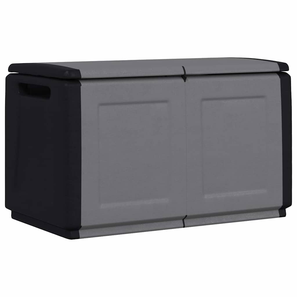 Vidaxl tuinbox 230 l 96x53x57 cm donkergrijs en zwart