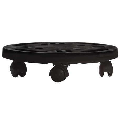Vidaxl -Pflanzenwagen mit Rädern 170 kg Durchmesser 30 cm Schwarz