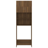 Vidaxl Waschmaschinenschrank 64x25.5x190 cm Braune Eiche Farbe