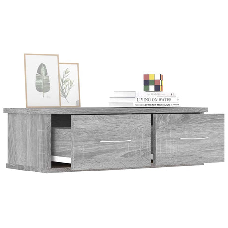 Vidaxl tv-wandmeubel 60x26x18,5 cm bewerkt hout grijs sonoma eiken