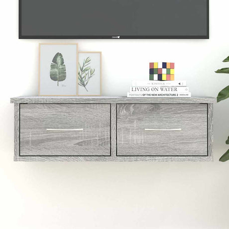 Vidaxl tv-wandmeubel 60x26x18,5 cm bewerkt hout grijs sonoma eiken