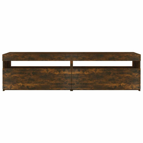 Vidaxl tv-meubelen met led-verlichting 2 st 75x35x40 cm gerookt eiken