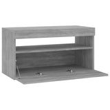 Vidaxl tv-meubel met led-verlichting 75x35x40 cm grijs sonoma eiken