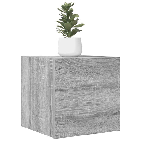 Vidaxl tv-wandmeubelen 2 st 30,5x30x30 cm grijs sonoma eikenkleurig