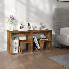 Vidaxl nachtkastjes 2 st 40x30x40 cm bewerkt hout gerookt eikenkleurig