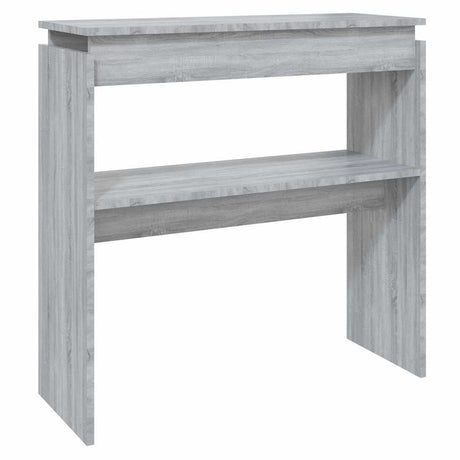 Vidaxl wandtafel 80x30x80 cm bewerkt hout grijs sonoma eikenkleurig