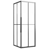 Vidaxl Duschkabine 70x70x180 cm mattes ESG Schwarz