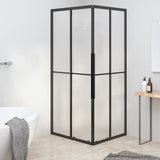 Vidaxl Duschkabine 90x70x180 cm mattes ESG Schwarz