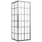 Vidaxl Duschkabine 80x80x180 cm mattes ESG Schwarz