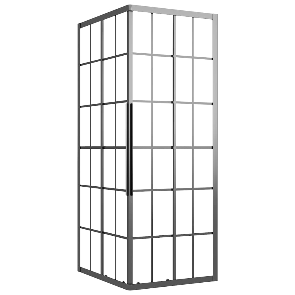 Vidaxl Duschkabine 90x70x180 cm mattes ESG Schwarz
