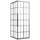 Vidaxl Duschkabine 90x70x180 cm mattes ESG Schwarz
